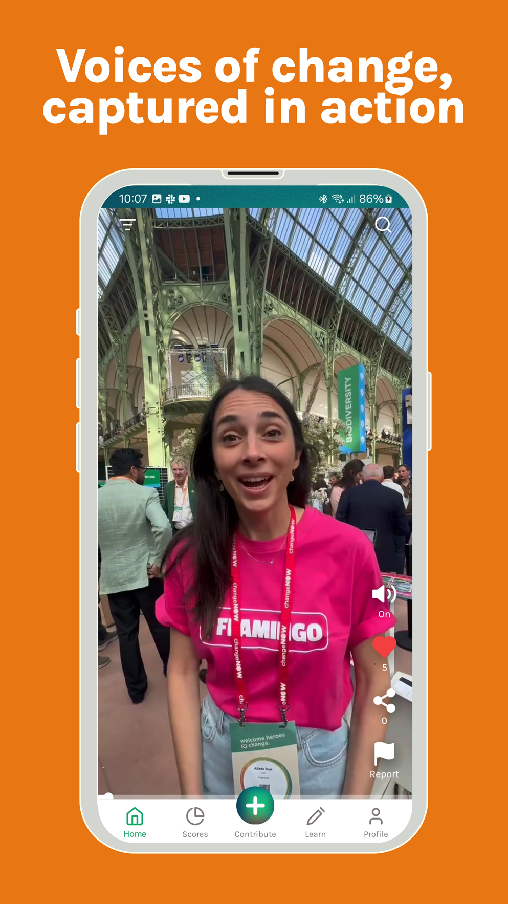 Voices of change, captured in action Voices of change, captured in action